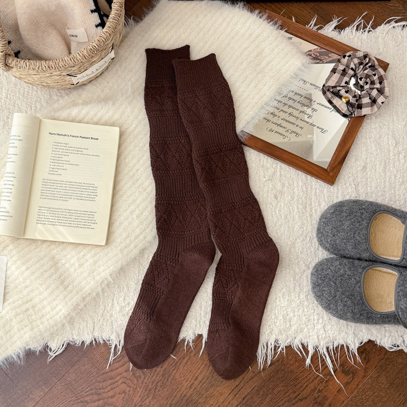Thick Wool Cozy Calf Socks for Women | Warm Winter Slimming Socks