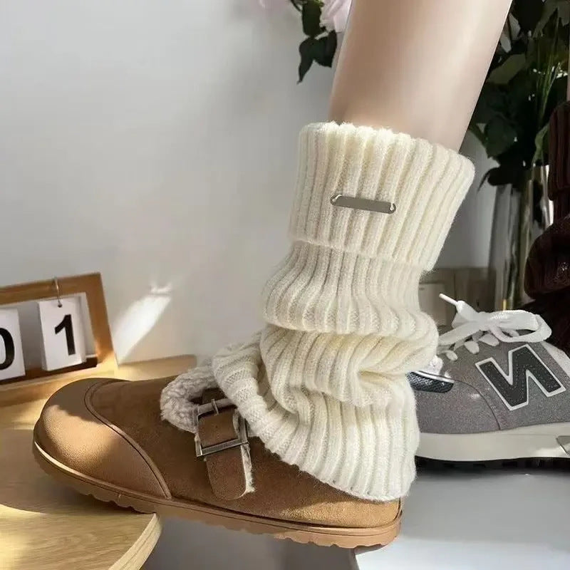 Thick Cozy Knit Leg Warmers for Women | Winter Boot Cuffs