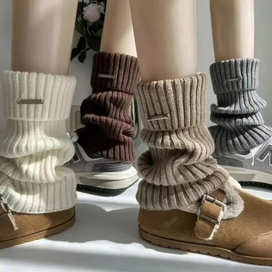 Y2K Cozy Slouch Leg Warmer Socks | Thick Winter Socks for Women