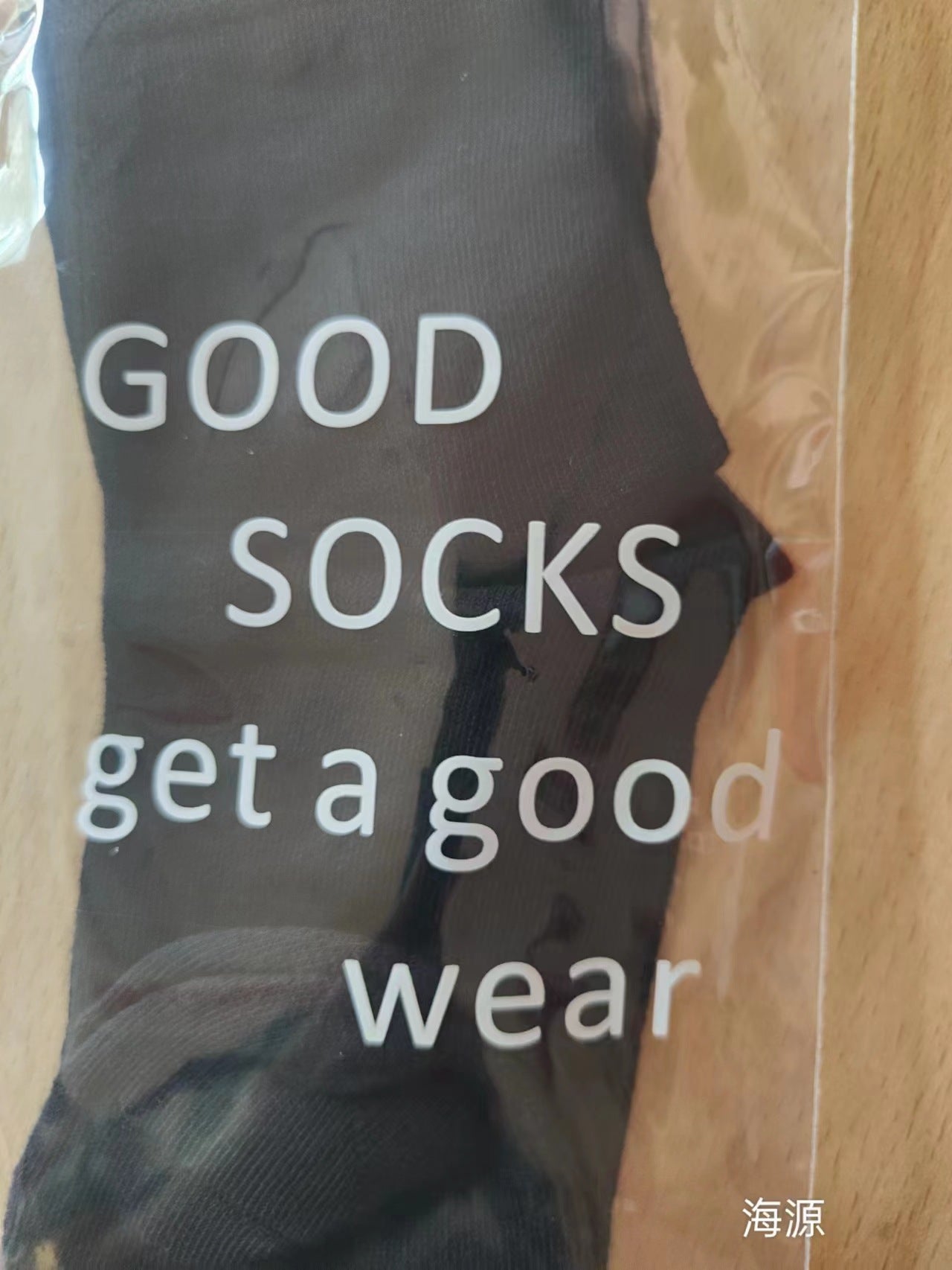 Clear PE Zipper Bags for Single Pair Socks Packaging