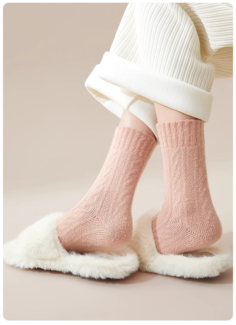 Cozy Thick Crew Socks for Women | Warm Winter Lounge Socks