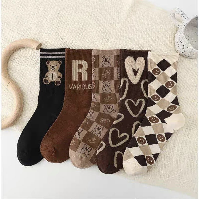 Cozy Patterned Crew Socks for Women | Warm Winter Socks