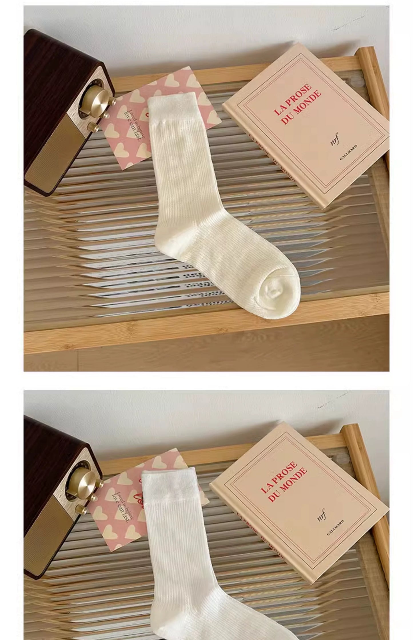 Breathable Balletcore Crew Socks | Slouch Mesh Summer Socks for Women