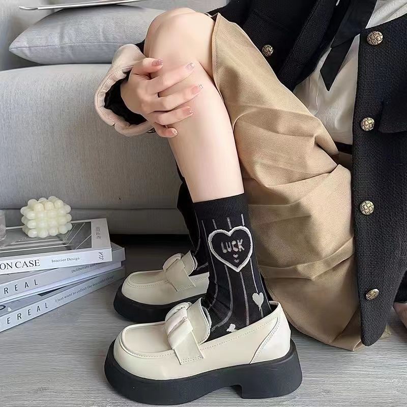 Patterned Crew Socks for Women | Breathable Summer Mesh Socks