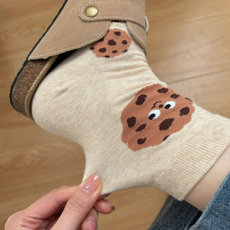 Cute Novelty Crew Socks | Fun Food Print Socks for Women