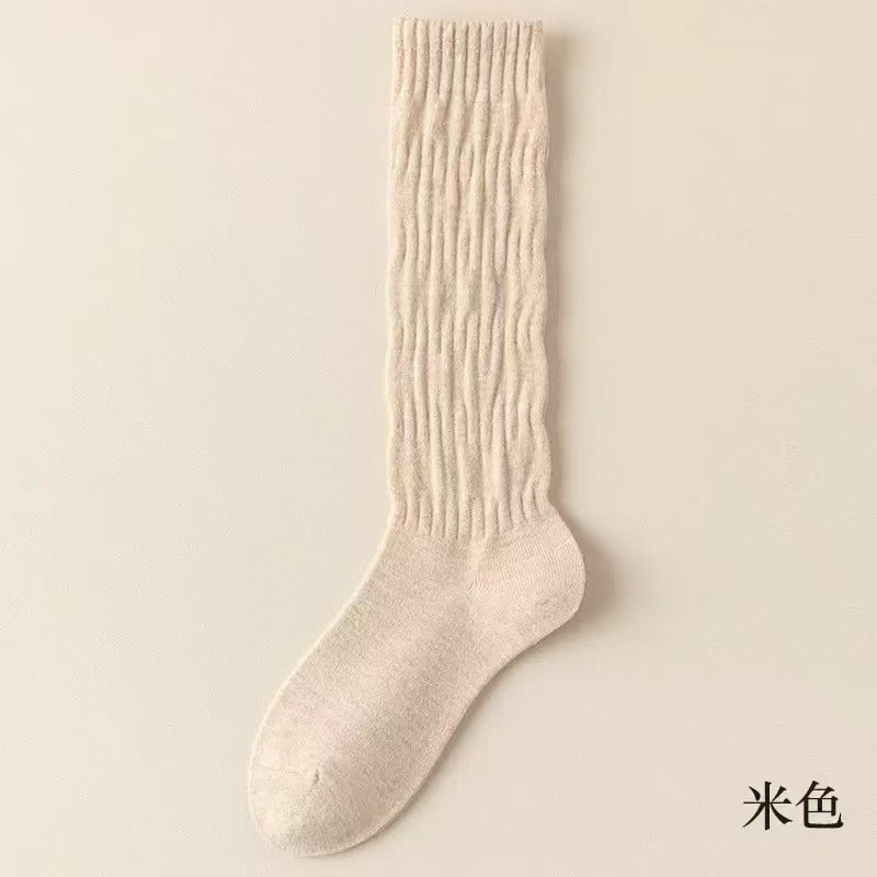 Cozy Slouch Calf Socks for Women | Solid Socks for Boots