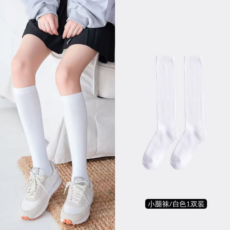 Women's Solid Long Socks | Calf & Over-the-Knee JK Socks
