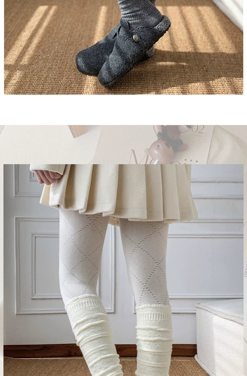Cozy Cotton Calf Socks for Women | Warm Winter Knit Socks