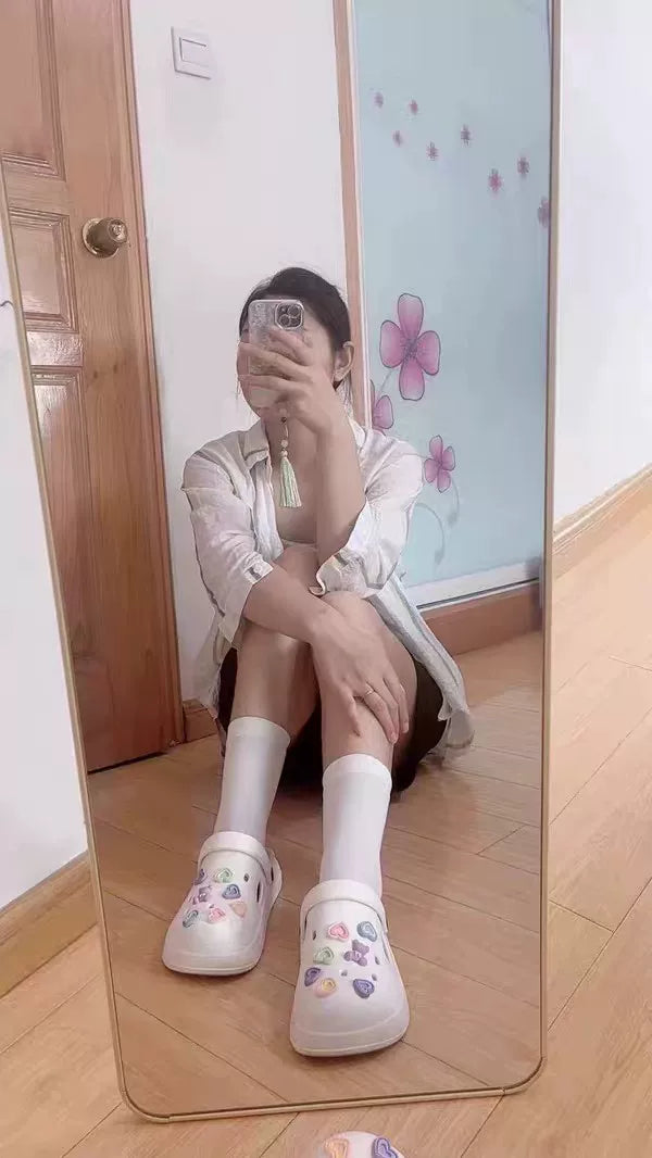 Slouch Crew Socks for Women | Soft Neutral Meillard Everyday Socks