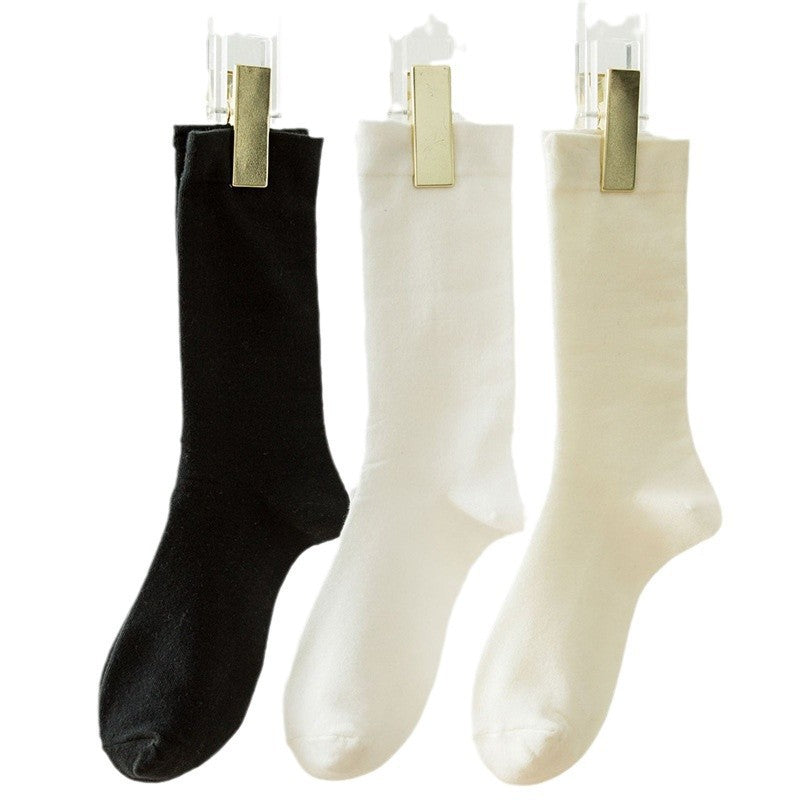 Soft Cotton Women's Crew Socks | Mid-Calf Casual Everyday Socks