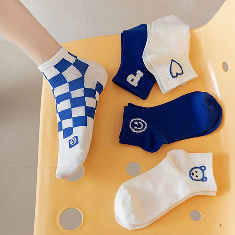 Trendy Ankle Socks for Women | Cotton Breathable Casual Summer Socks
