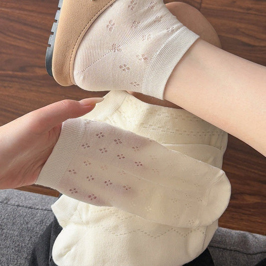 Breathable Mesh Ankle Socks for Women | Summer Balletcore Low Cut