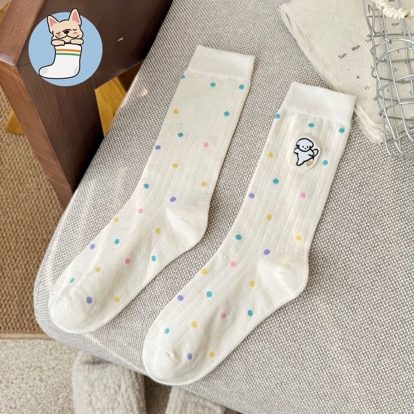 Cute Patterned Cotton Crew Socks for Women | Sweet Everyday Socks