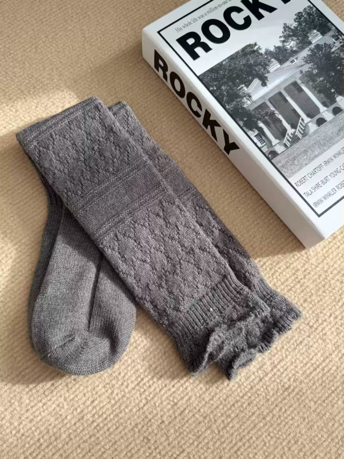 Cozy Cotton Calf Socks for Women | Warm Winter Knit Socks