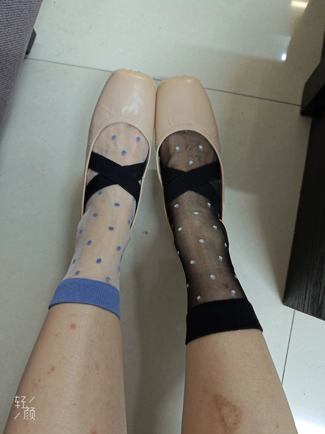 Polka Dot Sheer Crew Socks | Thin Summer Women's Transparent Socks