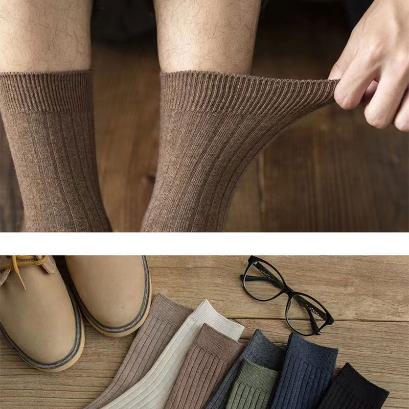 Combed Cotton Crew Socks for Men | Breathable Moisture-Wicking