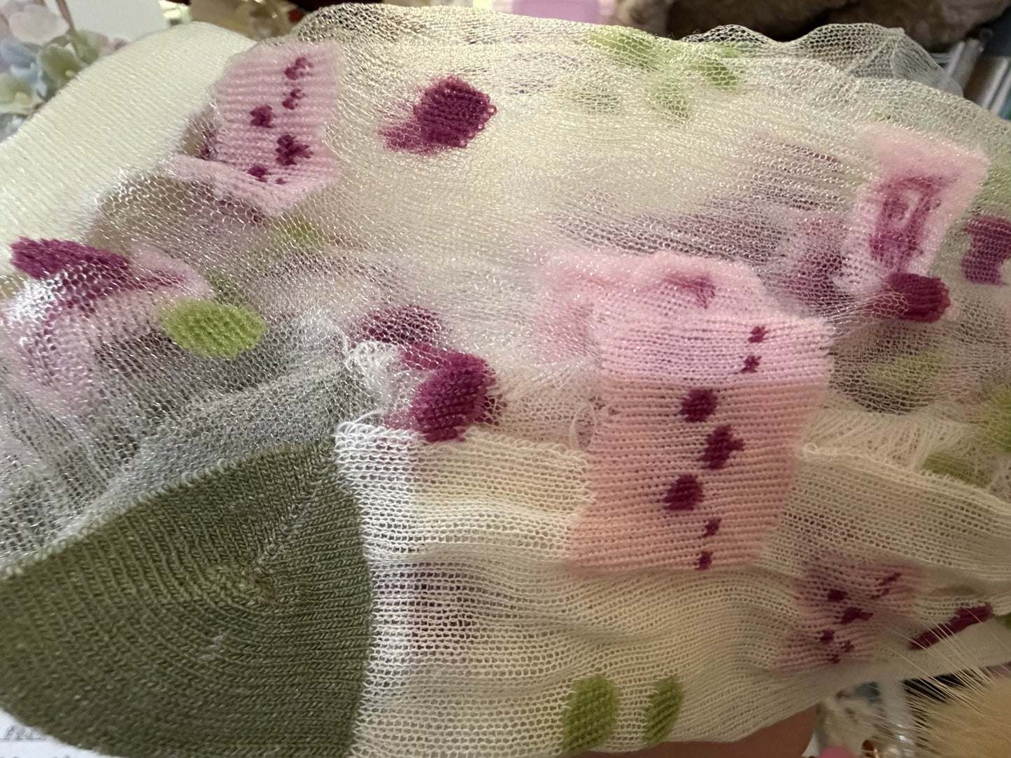 Sheer Floral Ankle Socks for Women | Breathable Thin Summer Socks