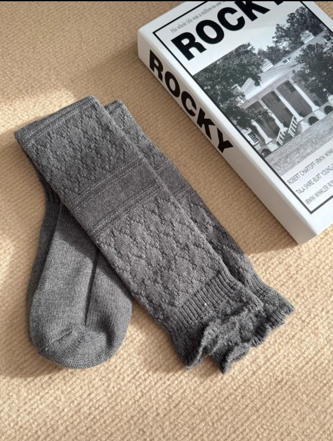 Cozy Cotton Calf Socks for Women | Warm Winter Knit Socks