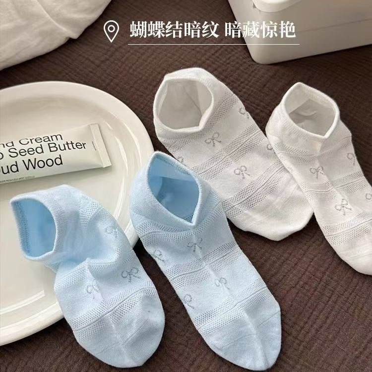 Breathable Mesh No-Show Socks for Women | Thin Summer Socks