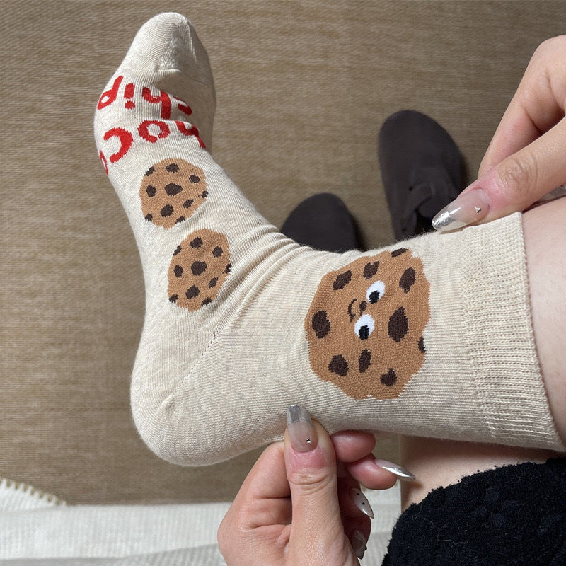 Cute Novelty Crew Socks | Fun Food Print Socks for Women