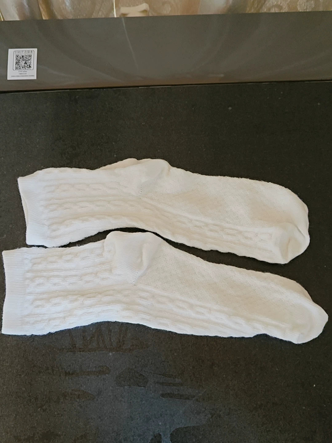 White Ruffle Floral Crew Socks for Women | Cotton JK Style