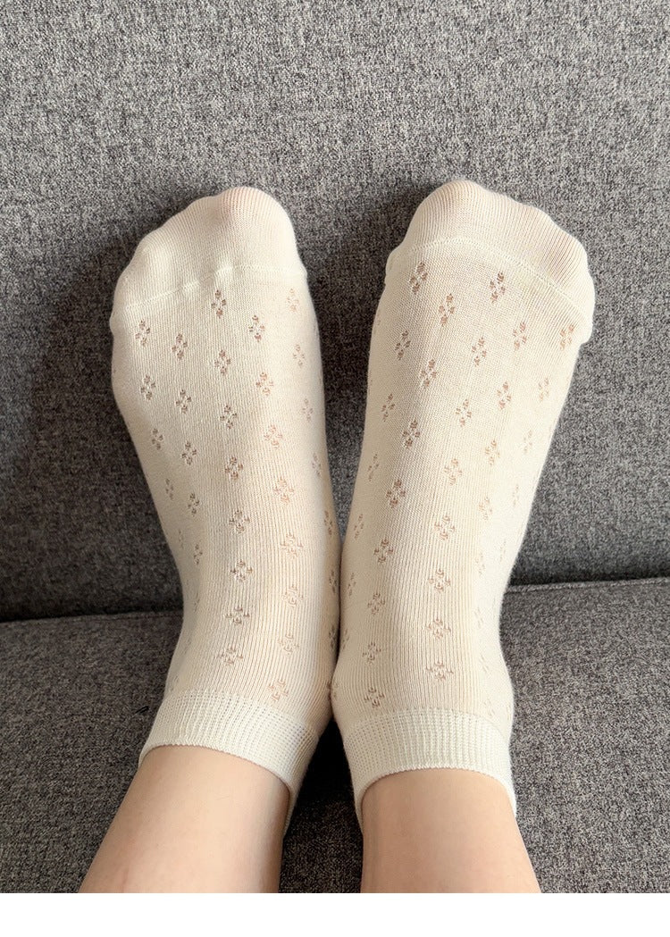 Breathable Mesh Ankle Socks for Women | Summer Ballet Style
