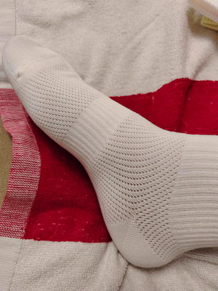 Solid Ribbed Crew Socks for Women | Breathable Casual Socks