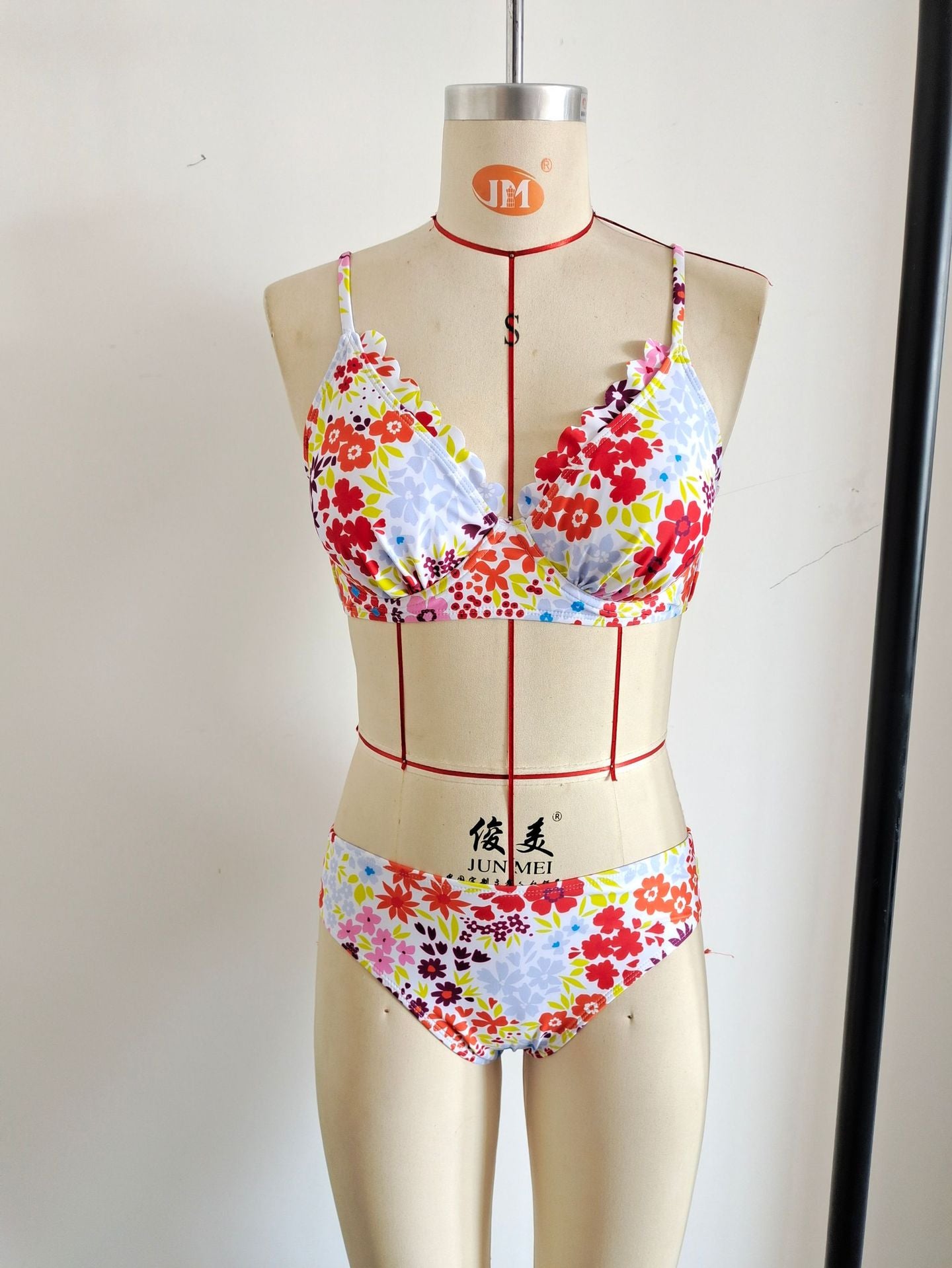 Floral Printed Scalloped Bikini Set | Sexy Women's Beach Swimwear