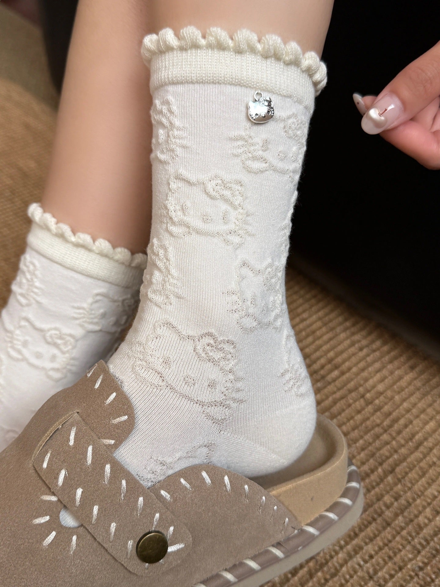 Cute Novelty Crew Socks for Women | Lightweight Cotton Socks