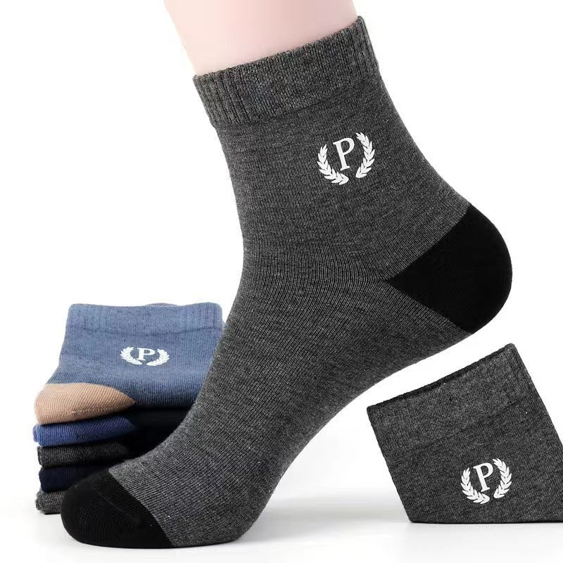 Breathable Men's Crew Socks | Moisture Wicking Casual Athletic Socks
