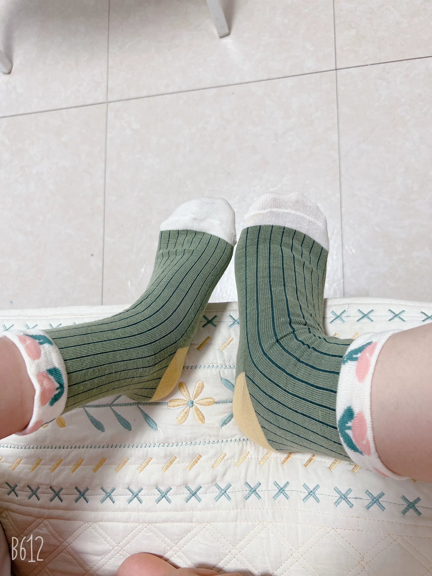 Floral Crew Socks for Women | Soft Cotton Patterned Socks