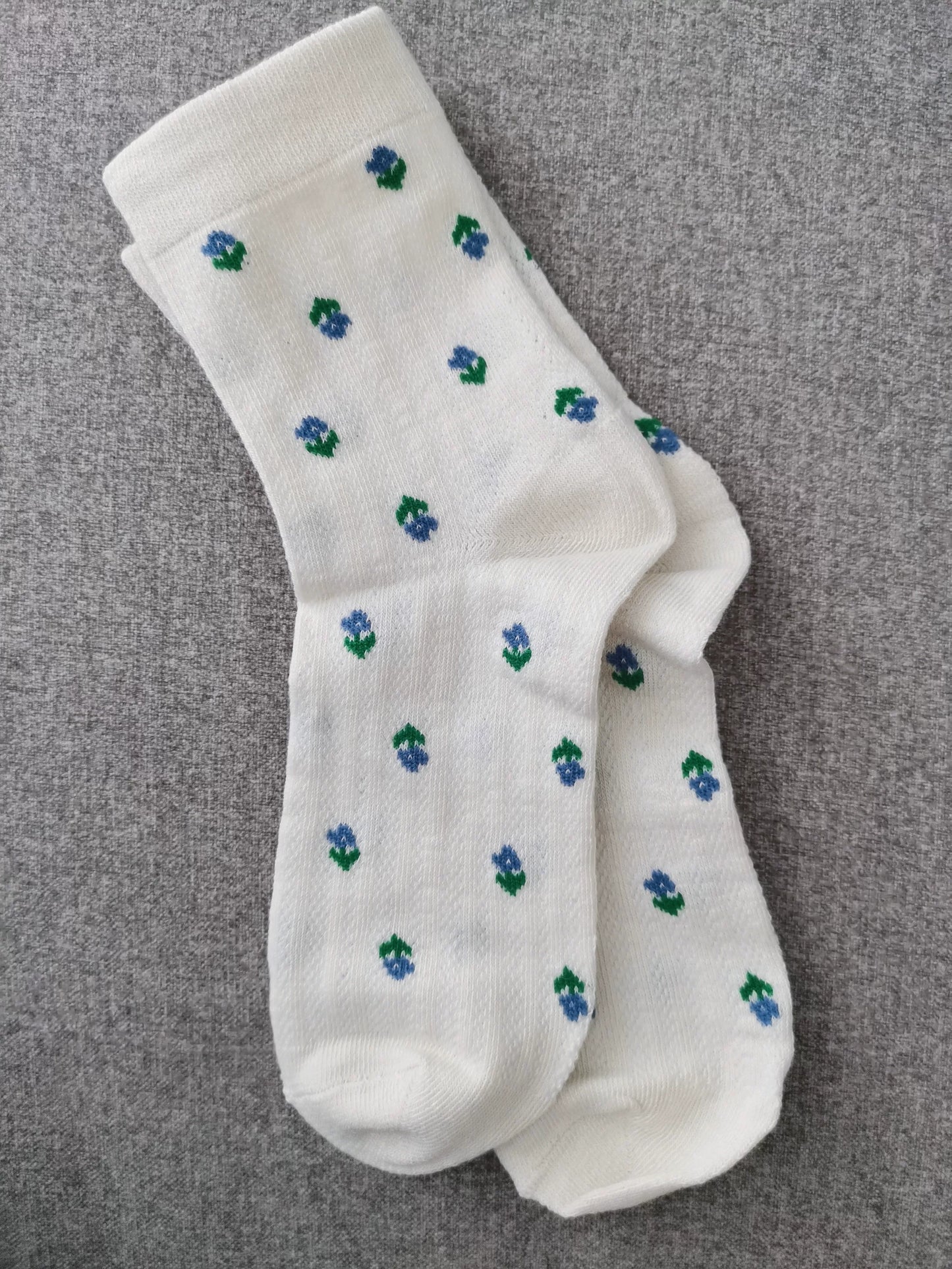 Vintage Floral Crew Socks for Women | Slouch Socks for Birkenstock