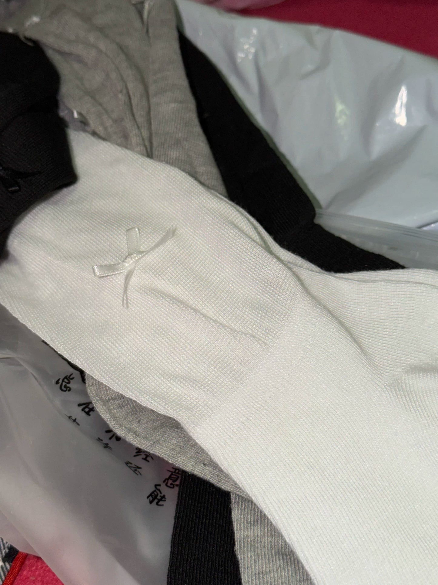 Bow Accent Slouch Socks | Thin Summer Calf Socks for Women