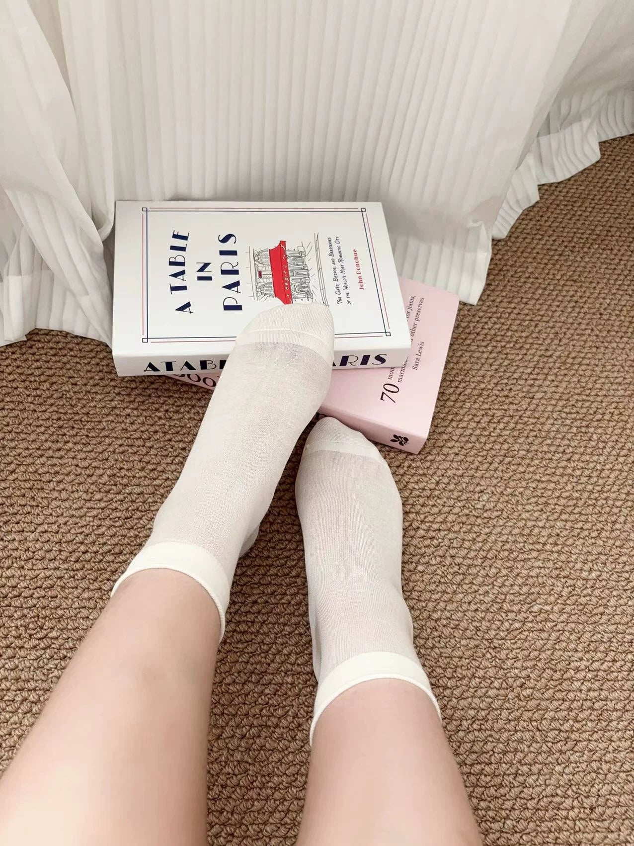Cozy Striped Crew Socks for Women | Thick Warm Winter Socks