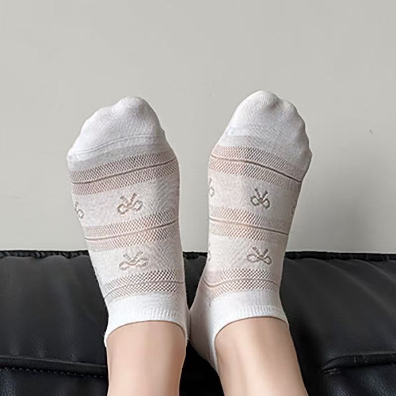 Breathable Mesh No-Show Socks for Women | Thin Summer Socks