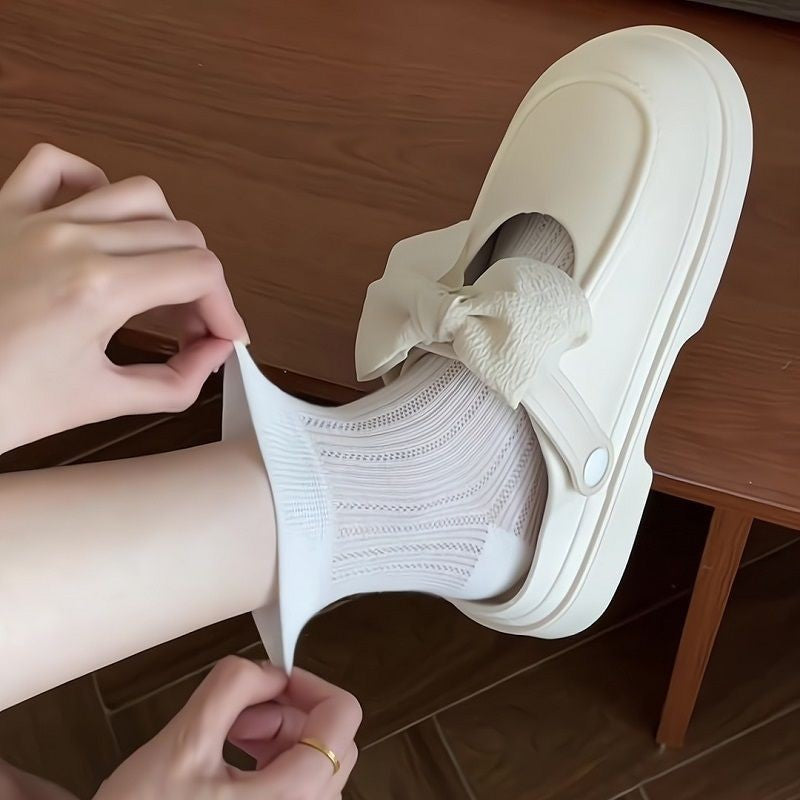 Breathable Mesh Ankle Socks for Women | Solid Summer Low Cut Socks
