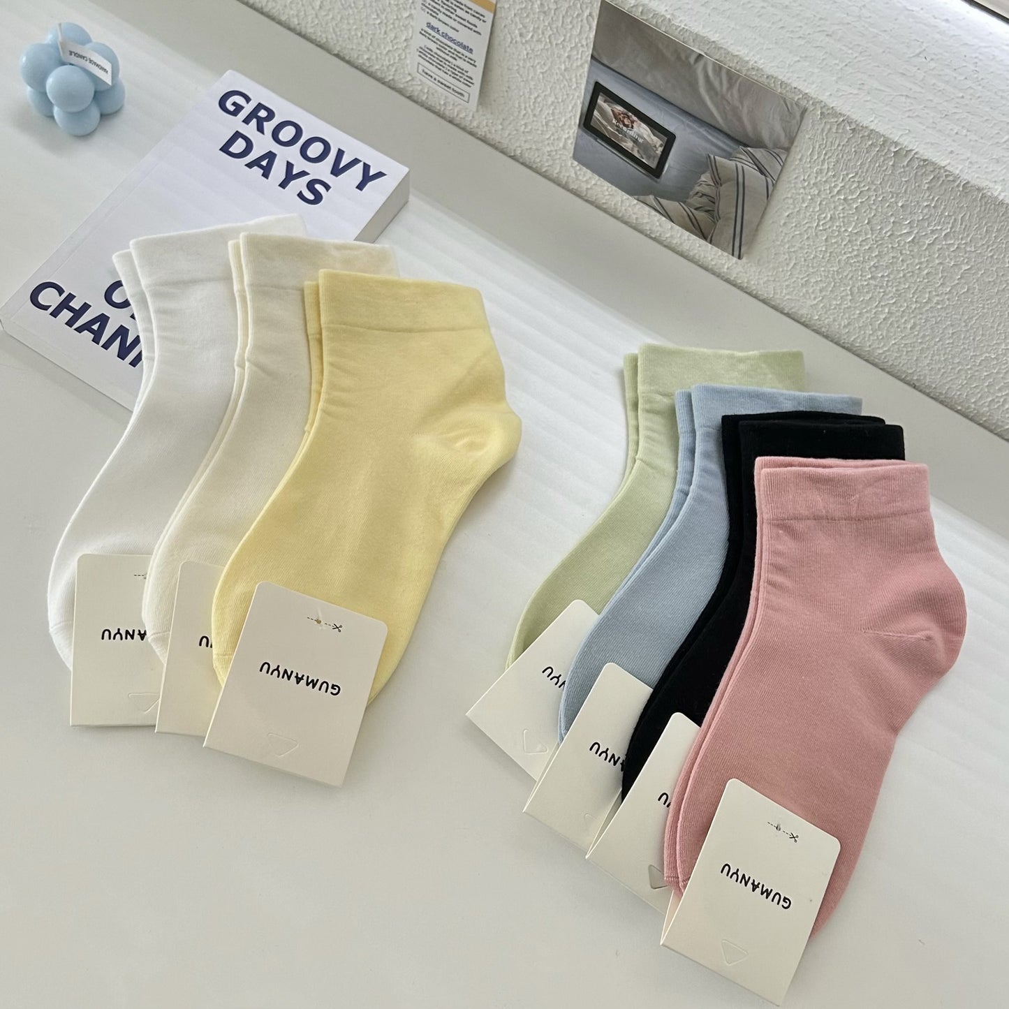 Loose Top Cotton Crew Socks | Maternity Postpartum Socks for Women