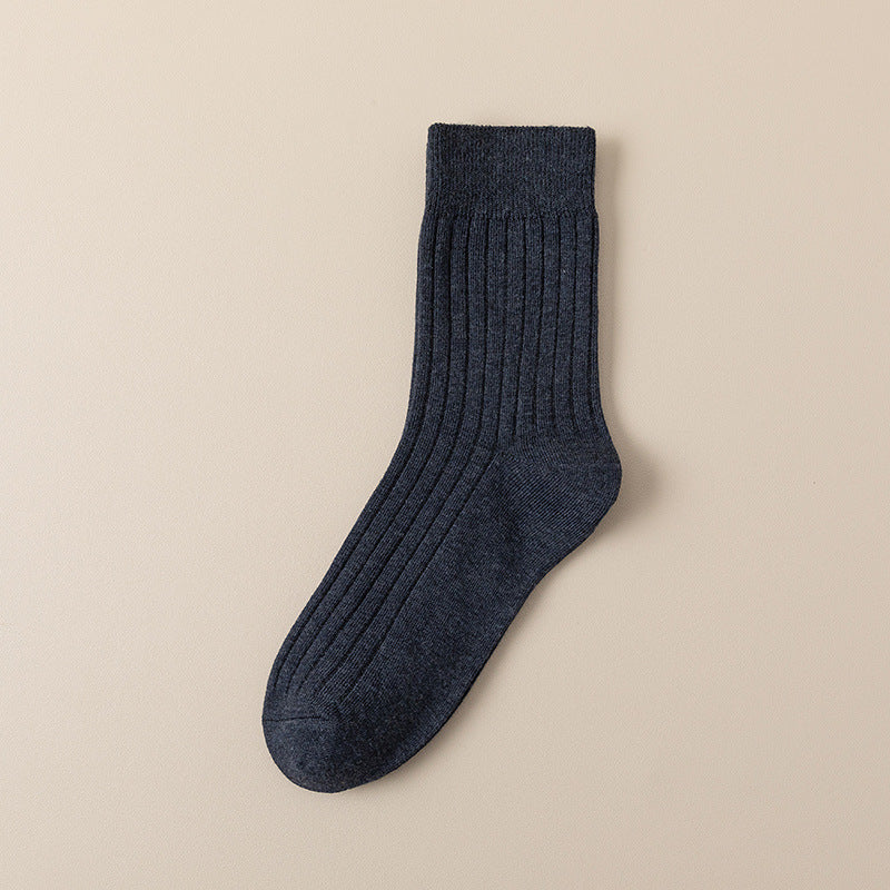 Combed Cotton Crew Socks for Men | Breathable Moisture-Wicking