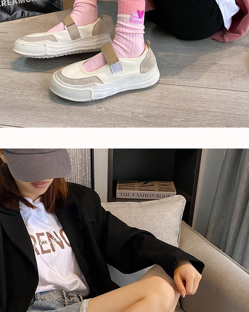 Trendy Colorblock Crew Socks for Women | Dopamine Style