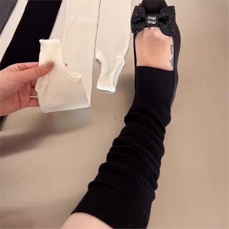 Ballet Stirrup Knee High Socks for Women | Cozy Leg Warmers