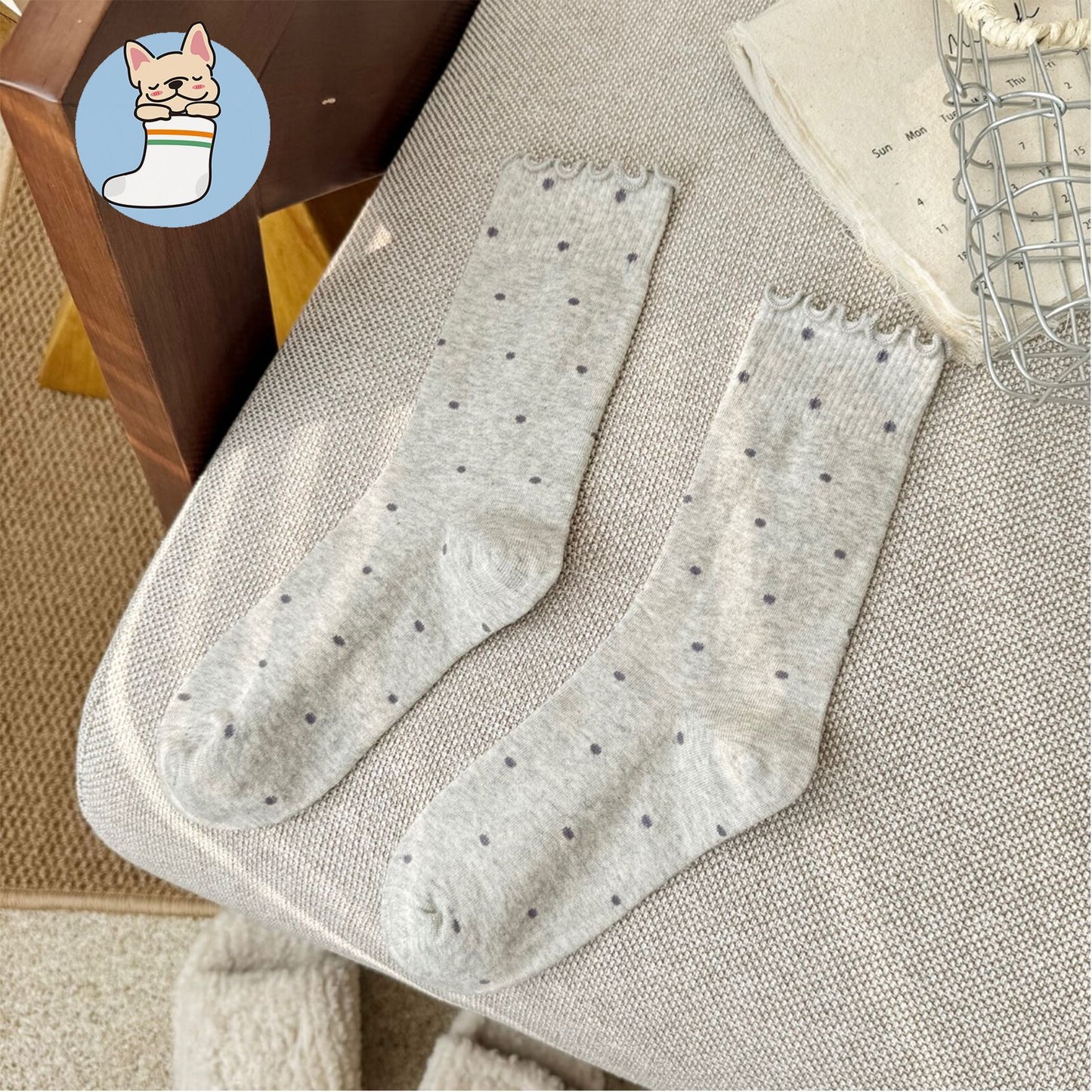 Cute Patterned Cotton Crew Socks for Women | Sweet Everyday Socks