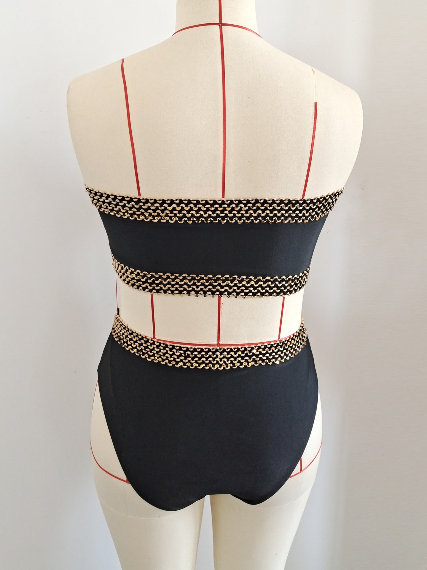 Plus Size Bandeau High-Waist Two-Piece Bikini | Women's Swimwear