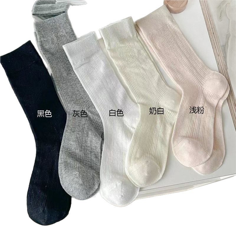 Breathable Mesh Crew Socks | Ballet Slouch Socks for Women