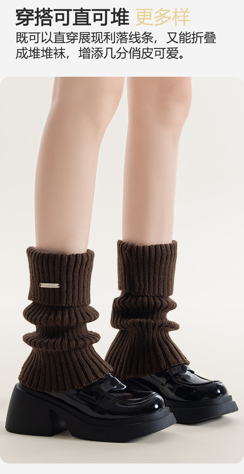 Y2K Cozy Slouch Leg Warmer Socks | Thick Winter Socks for Women