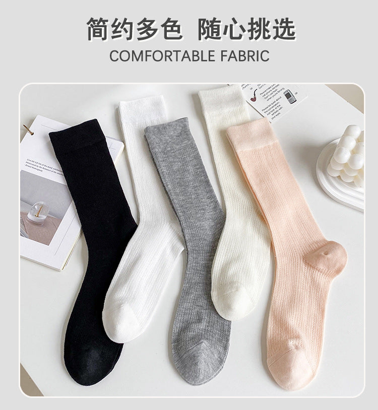 Breathable Mesh Slouch Crew Socks for Women | Lightweight Summer Socks