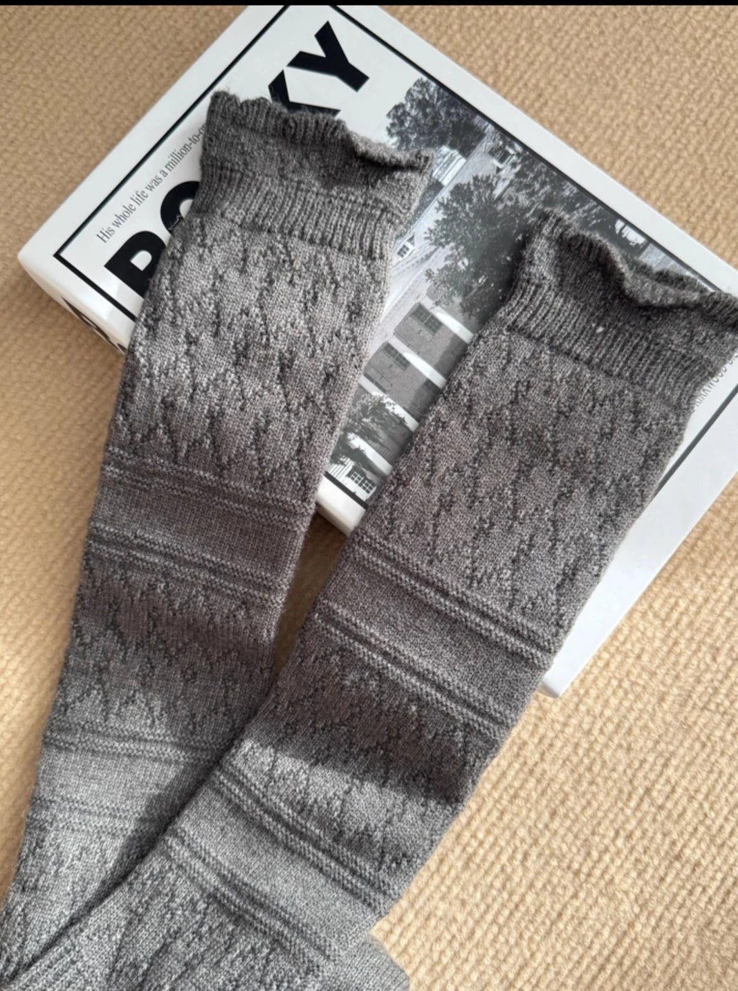 Cozy Cotton Calf Socks for Women | Warm Winter Knit Socks