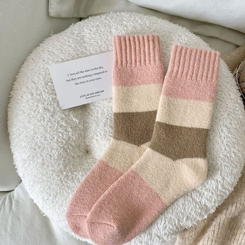 Cozy Thick Crew Socks for Women | Warm Winter Lounge Socks