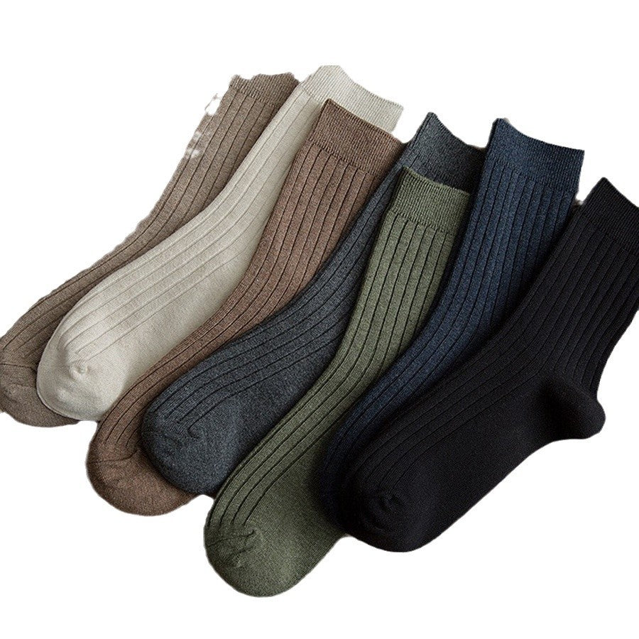 Combed Cotton Crew Socks for Men | Breathable Moisture-Wicking