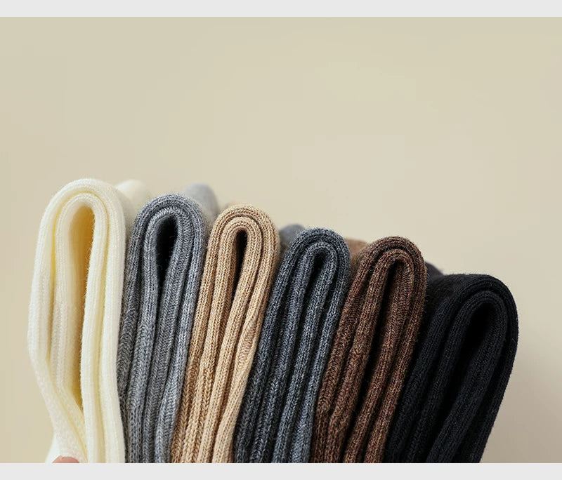 Ruffled Slouch Crew Socks | Women's Mid-Calf Cotton Socks