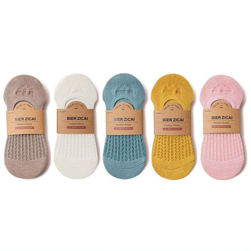 Non-Slip No Show Socks for Women | Breathable Invisible Summer Socks
